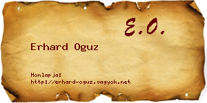 Erhard Oguz névjegykártya